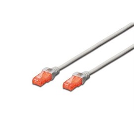 Digitus DK-1511-0025 CAT5E AWG 26/7 0.25 metre UTP 3P Sertifikalı Gri Patch Kablo 