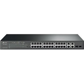 TP-LINK T1500-28PCT(TL-SL2428P) 24 Port 10/100Mbps +4 Port Gigabyte Smart Poe+ Yönetilebilir Switch