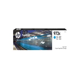 HP F6T81AE (973X) 7000 Sayfa Cam Göbeği(Mavi) Yüksek Kapasiteli Pagewide Mürekkep Kartuş