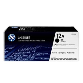 HP Q2612AF (12A) 2.000 Sayfa Siyah 2 Li Paket Toner