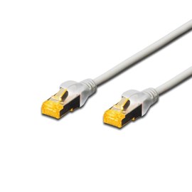 DIGITUS DK-1644-A-100 Cat6A S-FTP 10 Metre AWG 26/7 Lszh Patch Gri Kablo