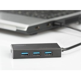 DIGITUS DA-70240 Usb 3.0 4 Port Mat Siyah Usb Çoklayıcı