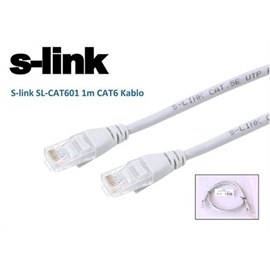 S-Link Sl-Cat601 Cat6 1mt Gri Patch Kablo