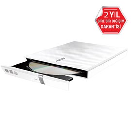 Asus SDRW-08D2S-U 8X Beyaz Usb 2.0 Kutulu Dvd Yazıcı Harici Optik Sürücü