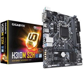 GIGABYTE Intel H310M S2H 1151P DDR4 SES GLAN HDMI/VGA/DVI SATA3 USB3.1 mATX Anakart