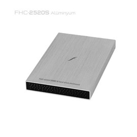 FRISBY FHC-2520S 2,5" SATA USB 2.0 Gümüş Alüminyum Harici Disk Kutusu
