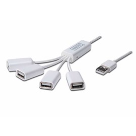 Digitus DA-70216 Usb 2.0 Beyaz 4 Port Çoklayıcı