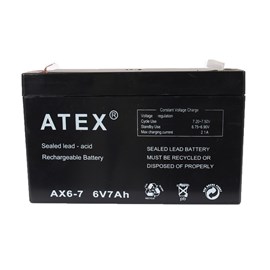 ATEX AX6-7 6V 7Ah Bakımsız Kuru Tip Akü