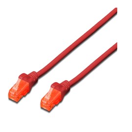 Digitus DK-1617-0025/R 0,25 Metre CAT6 U-Utp Patch Cord Kablo Kırmızı