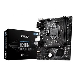 MSI Intel H310M PRO-VDH PLUS 1151P DDR4 SES GLAN HDMI/DVI/VGA USB3.1 mATX Anakart