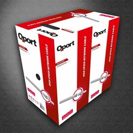 QPORT Q-CAT6 305 MT UTP,CAT6,23AWG,0.57MM  Gri Network Kablo