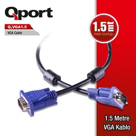 QPORT Q-VGA1.5 1.5MT VGA Kablo