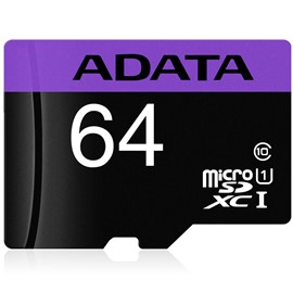 ADATA Premier 64GB Micro SD Class10 50/10MB/s AUSDX64GUICL10-RA1 Hafıza Kartı