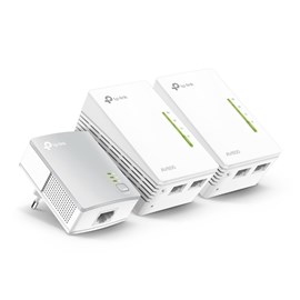 TP-Link TL-WPA4220T KIT 300Mbps AV600 Powerline Evrensel Wi-Fi Menzil Genişletici 3'lü Ağ Kiti