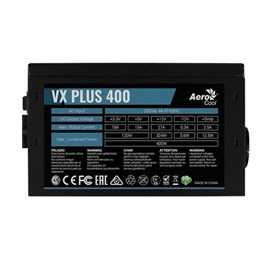 Aerocool VX Plus 400W 12cm Fanlı Aktif PFC  Modüler Güç Kaynağı (AE-VXP400)