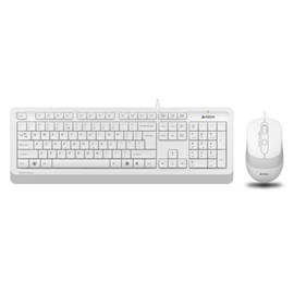 A4 Tech Fstyler F1010 Q USB Beyaz Klavye-Mouse Set