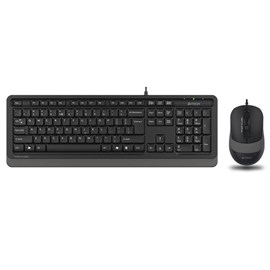 A4 Tech Fstyler F1010 Q USB Siyah-Gri Kablolu Klavye-Mouse Set