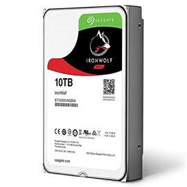 SEAGATE IRONWOLF 10 TB 7200RPM SATA3 256MB 210MB/S RV 180TB/Y NAS HDD (ST10000VN0008)