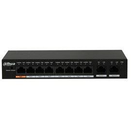 DAHUA PFS3010-8ET-96 8 PORT POE + 2 GE 10/100/1000 8 PORT POE 96W YONETILEBILIR DESKTOP SWITCH
