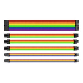 THERMALTAKE TtMod Rainbow Power Supply Sleeved Kablo Seti (AC-049-CNONAN-A1)