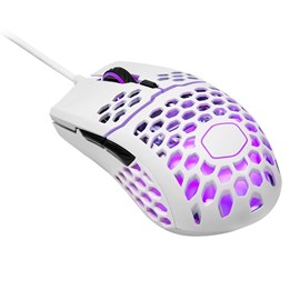 COOLER MASTER MasterMouse MM711 RGB UltraHafif 60gr Parlak Beyaz Optik Prof Game Mouse(MM-711-WWOL2)