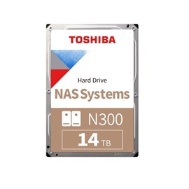 TOSHIBA N300 3.5" 14TB 256MB Cache 7200 RPM SATA 3 Nas Disk (HDWG21EUZSVA)