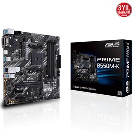 ASUS PRIME B550M-K AMD B550 Soket AM4 Ryzen DDR4 4600MHz M.2 Anakart