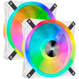 CORSAIR iCUE QL140 RGB 140MM DORT RGB RENK DONGULU BEYAZ PWM FAN (2'li Paket) (CO-9050106-WW)