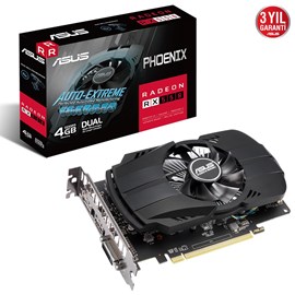 ASUS RADEON PH-RX550-4G-EVO 4GB GDDR5 128Bit 1183MHz DV/HDMI/DP Ekran Kartı