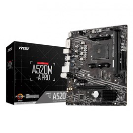 MSI A520M-A PRO Amd A520 Soket AM4 DDR4 4600 MHz OC M2 Anakart