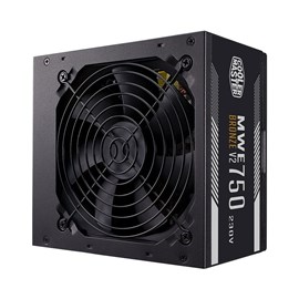 Cooler Master MWE 750W 80+ Bronze 2xEPS, Aktif PFC, 120mm Fanlı PSU Güç Kaynağı (MPE-7501-ACABW-BEU)