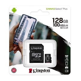 Kingston 128G Micro SDHC Canvas 100MB/s SDCS2/128G MİCROSD KART