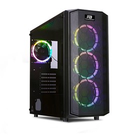 POWER BOOST X58RGB USB 3.0 Mesh 4 x RGB Fanlı Gaming Kasa (PSU Yok) (JBST-X58RGB)