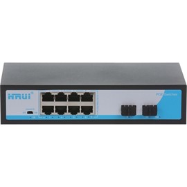 HRUI HR901-AF-8P2S 8 PORT 10/100/1000 8 PORT POE 2 X SFP 120W YONETILEMEZ RACK MOUNT SWITCH