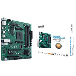 ASUS PRO B550M-C CSM AMD B550 AM4 DDR4 4800 2XDP HDMI ÇİFT M2 USB3.2 PCI TPM MATX PCIE 4.0 ANAKART