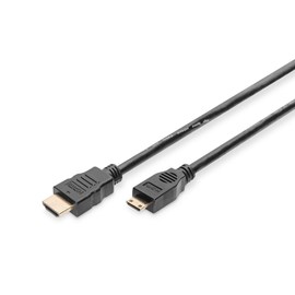 Digitus AK-330106-020-S Siyah 2 Metre Mini HDMI to HDMI Kablo