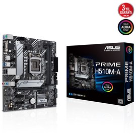 Asus Prime H510M-A DDR4 LGA1200 DP/HDMI/VGA M.2 USB3.2 mAtx Anakart