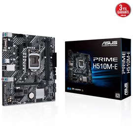 Asus Prime H510M-E DDR4 LGA1200  HDMI/DP M.2 mAtx Anakart