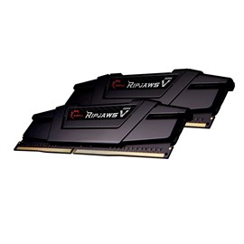 GSKILL RipjawsV Siyah DDR4-4800Mhz CL19 16GB (2X8GB) DUAL (19-28-28-48) 1.5V (F4-4800C19D-16GVKC)