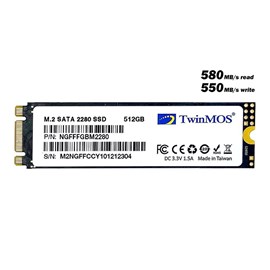 TwinMOS NGFFFGBM2280 512GB M.2 2280 SATA3 580Mb-550Mb/s 3DNAND SSD