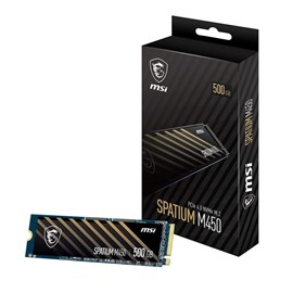 MSI SPATIUM M450 PCIE 4.0 NVME M.2 500GB SSD Disk