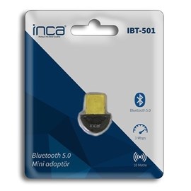 Inca IBT-501 Bluetooth 5.0 Mini Adaptör