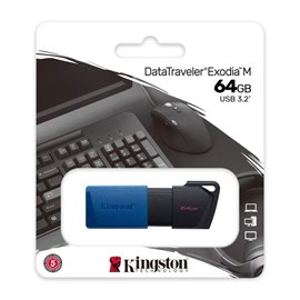 Kingston DTXM/64GB DataTraveler Exodia M 64GB Mavi Flash Bellek