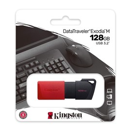 Kingston DTXM/128GB DataTraveler Exodia M 128GB Kırmızı Flash Bellek