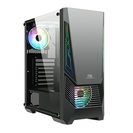 PowerBoost VK-G2051S 500W USB 3.0 ATX ARGB Fan Strip Siyah ATX Kasa