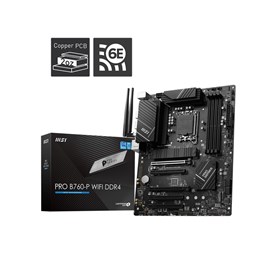 MSI PRO B760-P WIFI DDR4 SOKET LGA1700 HDMI/DP M.2 USB3.2 Wi-Fi 6E ATX Anakart