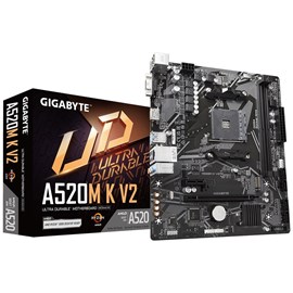 GIGABYTE A520M K V2 DDR4 AM4 VGA/HDMI M.2 USB3.2 mATX Anakart