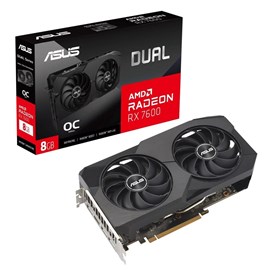 Asus DUAL-RX7600-O8G AMD Radeon RX 7600 8GB GDDR6 128Bit Ekran Kartı