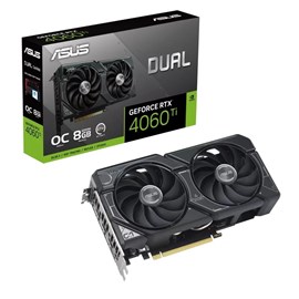 ASUS DUAL-RTX4060TI-O8G RTX4060Ti 8GB GDDR6 128Bit 3xDP/1xHDMI Ekran Kartı