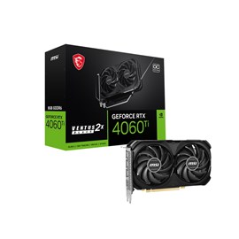 MSI GEFORCE RTX 4060 Ti VENTUS 2X BLACK 8G OC 8GB GDDR6 128Bit Ekran Kartı